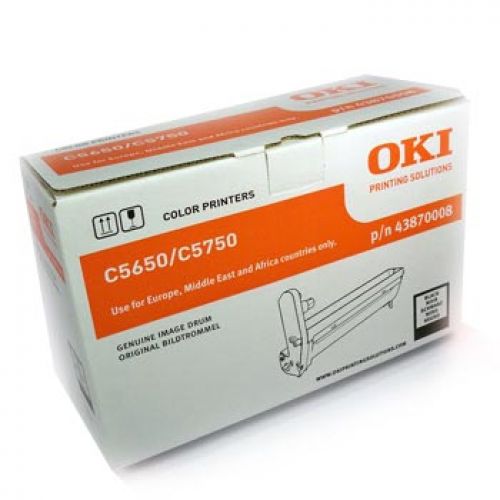 OKI C5650/C5750 Tambor Preto 20k , Oki , OKI43870008 , 5031713040125